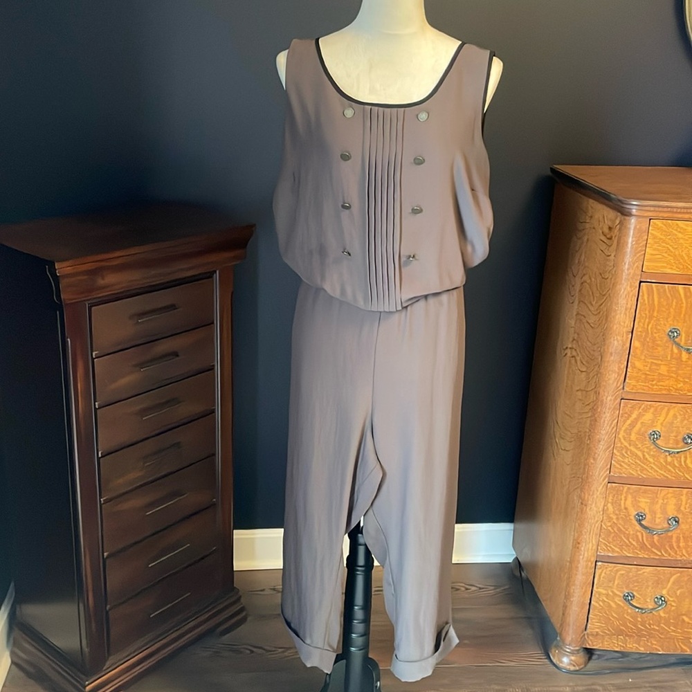 Apostrophe Romp Around Long Sleeveless Romper‎ Jumpsuit XL